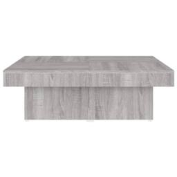 Berkfield Home Classic Coffee Table Grey Sonoma 90x90x28 cm Engineered Wood - Size: 90 x 90 x 28 cm - thumbnail 6