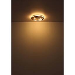 Netlighting Julio Semi Flush Ceiling Light Wood Look 3x LED 3000K in Brown - thumbnail 4