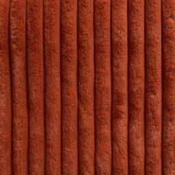OHS Ribbed Faux Fur Throw Super Soft Fluffy Thick Fleece Bed Blanket in Burnt Orange - Size: 125 cm x 150 cm - thumbnail 6