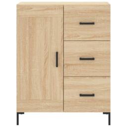 Berkfield Home Highboard Sonoma Oak 69.5x34x180 cm Engineered Wood in Natural - thumbnail 8