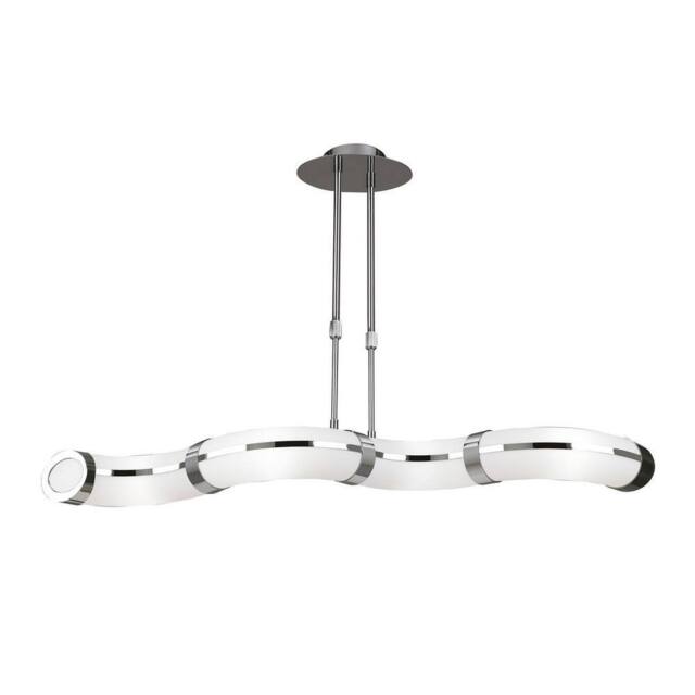 Netlighting Guss Telescopic GU10 4 Light L1 SGU10 Bar Chrome White Acrylic in Grey - image 1