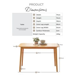 FurnitureboxUK Lynton 4 Seat Rustic Solid Wood Farmhouse Dining Table in Walnut - thumbnail 6