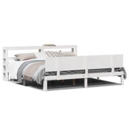 Berkfield Home Bed Frame with Headboard without Mattress White 180x200 cm Super King - thumbnail 1