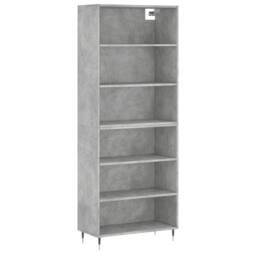 Berkfield Home Highboard Concrete Grey 69.5x32.5x180 cm Engineered Wood - thumbnail 1