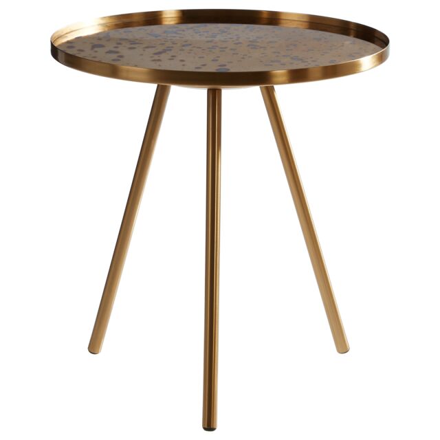 Orsina Elegant Design Side Table, Versatile Use Sidetable By Couch, Easily Maintained Corner Table in Gold - image 1