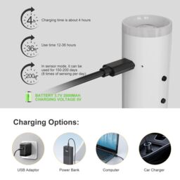 Harper Living Battery Operated Wall Lights with Motion Sensor, Rechargeable Wall Lamp Indoor, LED Wall Sconce, White - thumbnail 6