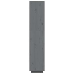 Berkfield Home Book Cabinet/Room Divider Grey 40x35x167 cm Solid Wood Pine - Size: 40 x 35 x 167 cm - thumbnail 6