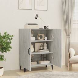 Berkfield Home Sideboard Concrete Grey 70x34x90 cm Engineered Wood - Size: 70 x 34 x 90 cm - thumbnail 6