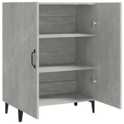 Berkfield Home Sideboard Concrete Grey 70x34x90 cm Engineered Wood - Size: 70 x 34 x 90 cm - thumbnail 4