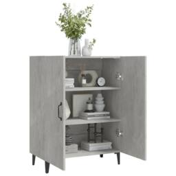 Berkfield Home Sideboard Concrete Grey 70x34x90 cm Engineered Wood - Size: 70 x 34 x 90 cm - thumbnail 7