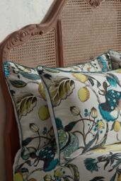 Edinburgh Weavers Morton 200TC Floral Premium Cotton Sateen Pair of Pillowcases in Teal