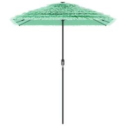 Berkfield Home Garden Parasol with Steel Pole Green 300x200x250 cm - Size: 300 x 200 x 250 cm - thumbnail 4