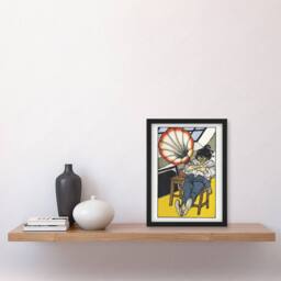 Artery8 Moriz Jung A Beethoven Enthusiast Painting Framed Art Picture Print - Size: A4 - thumbnail 2