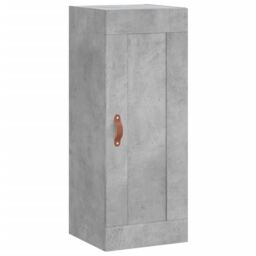 Berkfield Home Wall Mounted Cabinet Concrete Grey 34.5x34x90 cm Engineered Wood - thumbnail 2