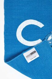 Homescapes Keep Calm & Carry On Handwoven 100% Cotton Rug in, 60 x 100 cm in Blue - Size: 60 cm x 100 cm - thumbnail 5