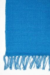 Homescapes Keep Calm & Carry On Handwoven 100% Cotton Rug in, 60 x 100 cm in Blue - Size: 60 cm x 100 cm - thumbnail 3