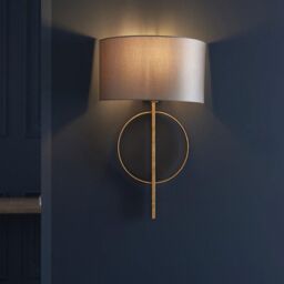 Netlighting 'TRENTO' Dimmable Stylish Contemporary Indoor 5 Light Fabric Wall Lamp in Rose Gold - thumbnail 2