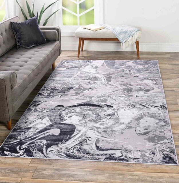 Smart Living Modern Emperor Thick Area Rugs for Bedroom, Living Room, Hallway Runner in Silver - Size: 160 cm x 230 cm - image 1