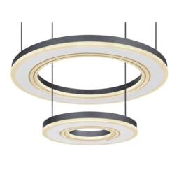 Netlighting Blasius Twin Ring Pendant Black 2x LED Dimmable 2700-6000K Remote - thumbnail 4