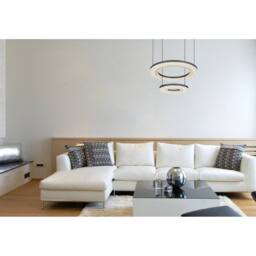 Netlighting Blasius Twin Ring Pendant Black 2x LED Dimmable 2700-6000K Remote - thumbnail 6