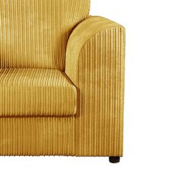Furnishings For Less UK Luxor Jumbo Cord Fabric Armchair in Mustard - thumbnail 3