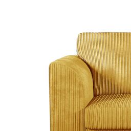 Furnishings For Less UK Luxor Jumbo Cord Fabric Armchair in Mustard - thumbnail 4