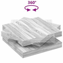 Berkfield Home Coffee Table 360-Degree Rotatable Grey Sonoma 90x90x34.5 cm - thumbnail 7