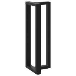 Berkfield Home Bar Table Legs T-Shaped¬†2 pcs Black 50x35x(110-111) cm Steel - thumbnail 4