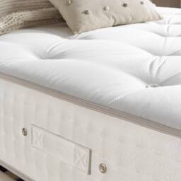 Aspire Signature 5000 Pocket Cashmere Wool Dual Sided Mattress Medium in White - Size: Single - thumbnail 5