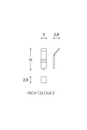 Cosmic Towel hook, Brushed stainless steel, NEA Collection in Metallic Silver - thumbnail 5