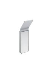 Cosmic Towel hook, Brushed stainless steel, NEA Collection in Metallic Silver