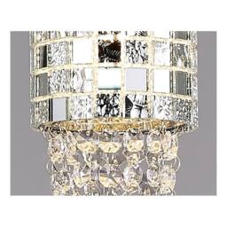 Netlighting Camden Ceiling Pendant 1 Light G9 Polished Chrome Mosaic Glass Crystal in Silver - thumbnail 8