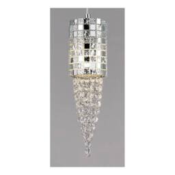 Netlighting Camden Ceiling Pendant 1 Light G9 Polished Chrome Mosaic Glass Crystal in Silver - thumbnail 5