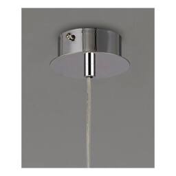 Netlighting Camden Ceiling Pendant 1 Light G9 Polished Chrome Mosaic Glass Crystal in Silver - thumbnail 4