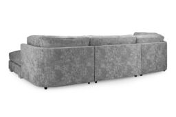 Snugg Furniture UK Limited London U Shape Full Back Corner Sofa in Grey - thumbnail 3