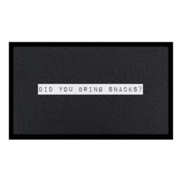 Artsy Mats Did You Bring Snacks Indoor & Outdoor Doormat - 70x40cm in Black - Size: 40 cm x 70 cm - thumbnail 2