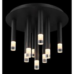 Netlighting Ryan Multi Arm Semi Flush Ceiling Lamp Matt Black 9x G9 - thumbnail 3