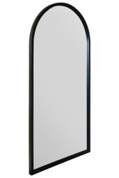 "MirrorOutlet Black Metal Framed Arched Garden Wall Mirror 47"" X 23.5"" (120 X 60CM) - Size: 1 Pack" - thumbnail 5