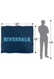 Warner Brothers Riverdale 152x127cm Logo Silky Touch Super Soft Throw Blanket in White - Size: 152x127 cm - thumbnail 5