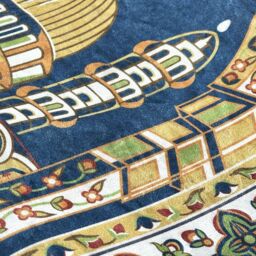 Nicoman Velvet Prayer Mat 120cm x 70cm in Green - Size: 70 cm x 120 cm - thumbnail 4