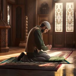 Nicoman Velvet Prayer Mat 120cm x 70cm in Green - Size: 70 cm x 120 cm