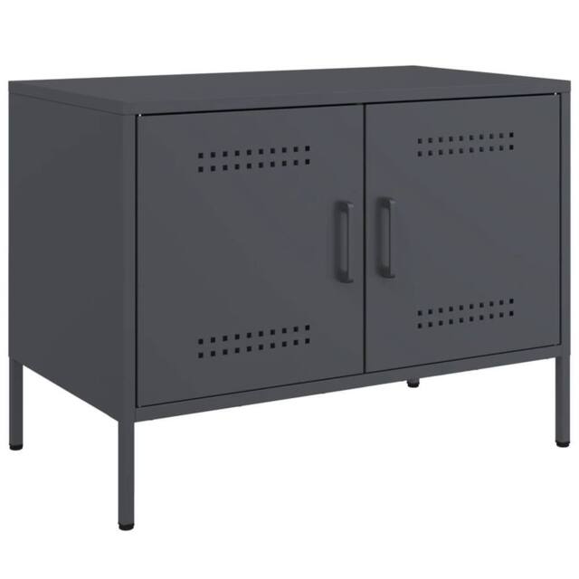 Berkfield Home TV Cabinet Anthracite 68x39x50.5 cm Steel in Dark Grey - image 1