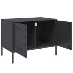 Berkfield Home TV Cabinet Anthracite 68x39x50.5 cm Steel in Dark Grey - thumbnail 9