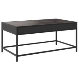 Berkfield Home Decorative Coffee Table with Infinity LED Black 90x50x41 cm - Size: 90 x 50 x 41 cm - thumbnail 8