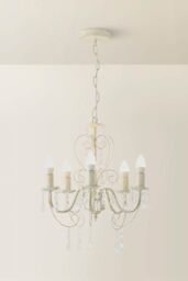 ValueLights Lille White Ceiling Light Chandelier - thumbnail 3