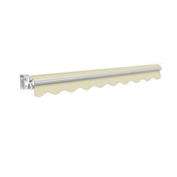 Primrose Awnings Patio Awning Retractable Sun Shade Manual No Torsion Bar 2.5m x 1.5m in Off-White - thumbnail 3