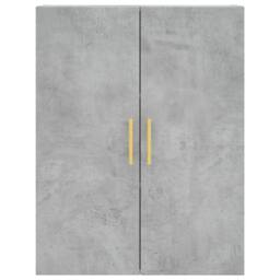 Berkfield Home Highboard Concrete Grey 69.5x34x180 cm Engineered Wood - thumbnail 6