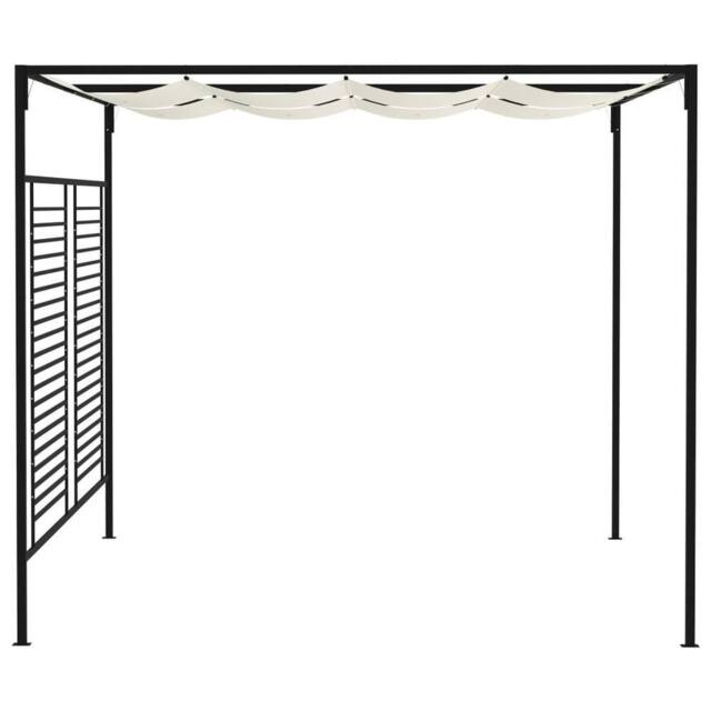 Berkfield Home Gazebo with Retractable Roof 3x4x2.3 m Cream 180 g/m ² - image 1
