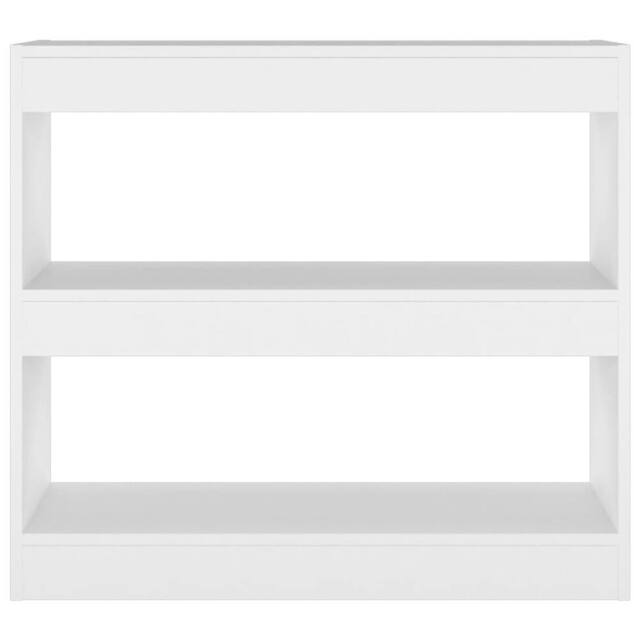 Berkfield Home Decorative Book Cabinet/Room Divider White 80x30x72 cm - Size: 80 x 30 x 72 cm - image 1