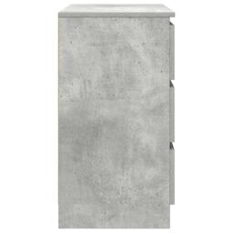 Berkfield Home Sideboard with Drawer Concrete Grey 71x35x65 cm Engineered Wood - Size: 71 x 35 x 65 cm - thumbnail 7